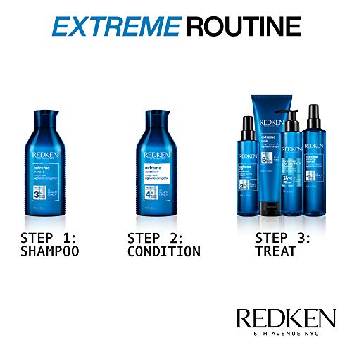 סט שמפו ומרכך של Redken Extreme | שמפו לשיער פגום | שיער מתחזק ותיקון שיער פגום | משולב בחלבונים